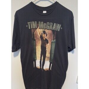 Tim McGraw Black Startee Summer Tour  2009 Tee Size M, RN 121543 Country Music